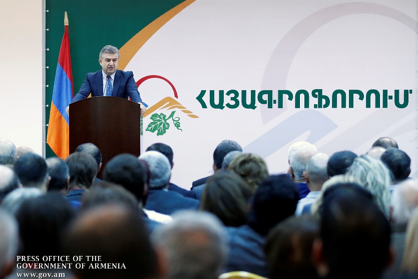 Karen Karapetyan stated obstacles to the development of agriculture  in Armenia